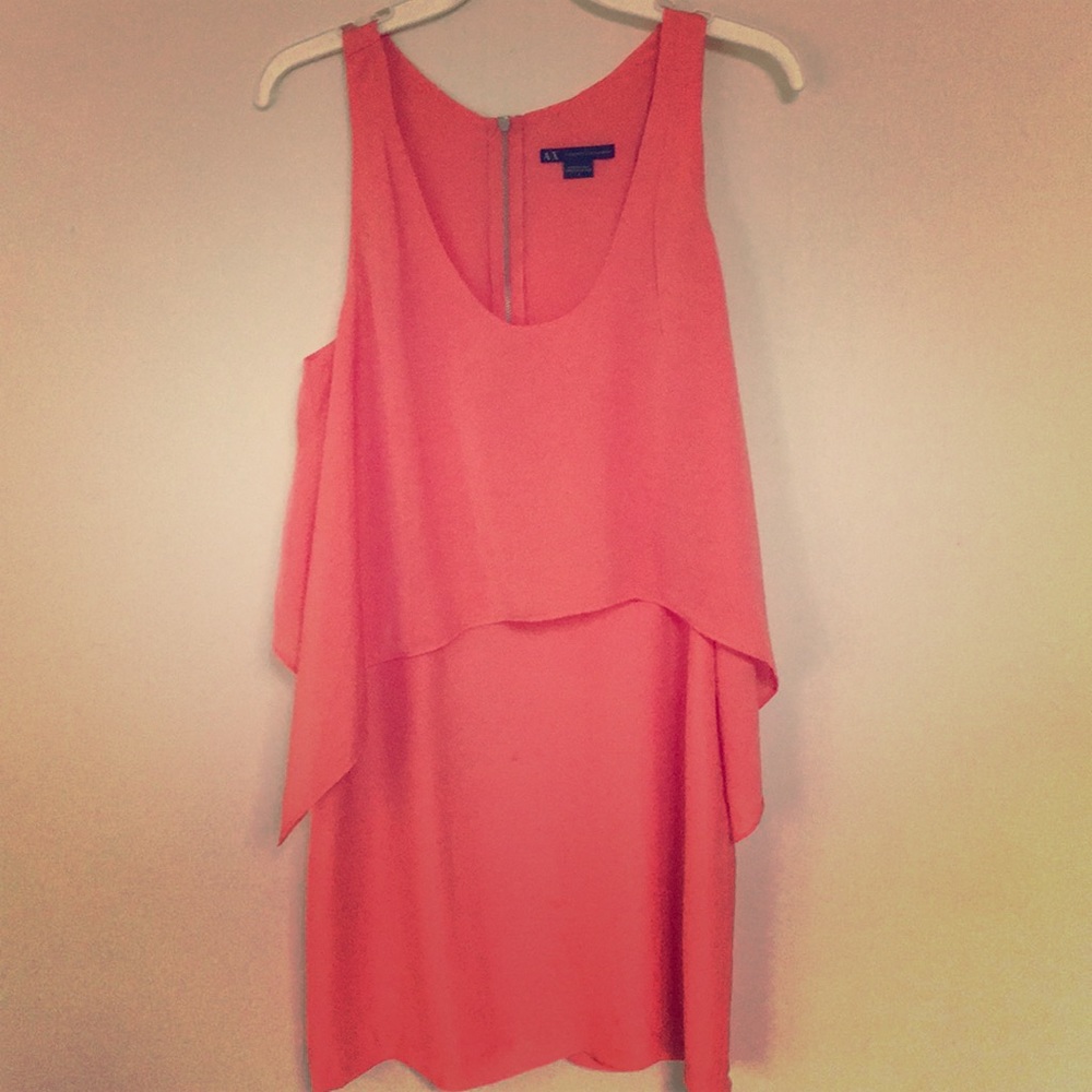 Armani exchange pink dress
